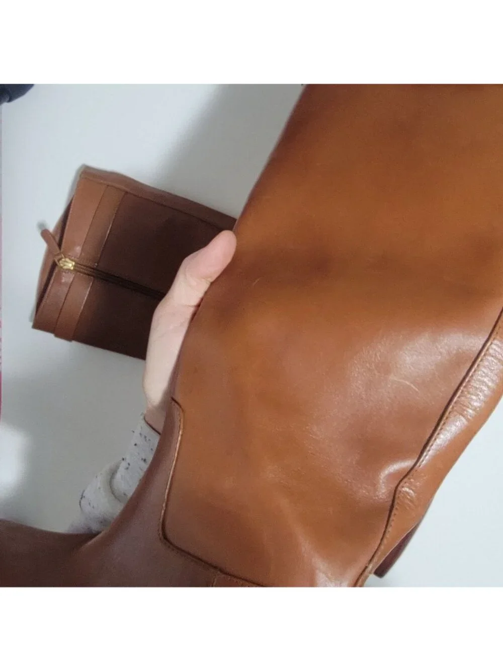 NEW Tory Burch Everly Riding Boot Knee High Brown Chic Contemporary Womens 6.5